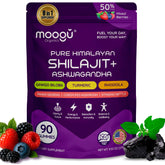 Bottle of 18,000mg Himalayan Shilajit Gummies with Ashwagandha
