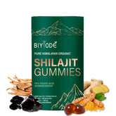 Front view of Shilajit Gummies bottle with 60 gummies