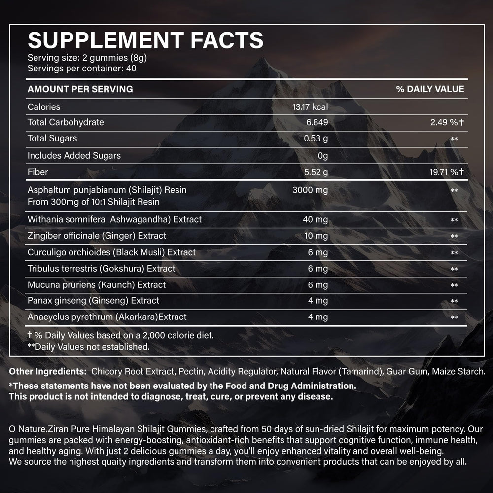 Shilajit gummies with Ashwagandha and Gokshura - 85 minerals