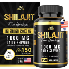 Shilajit premium capsules bottle showing 150 capsules