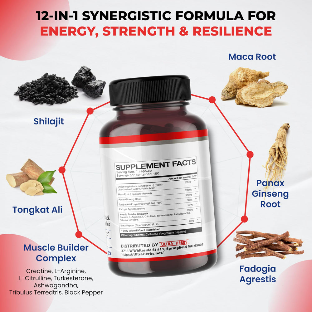 Maca Root ingredient in Shilajit Pure Himalayan