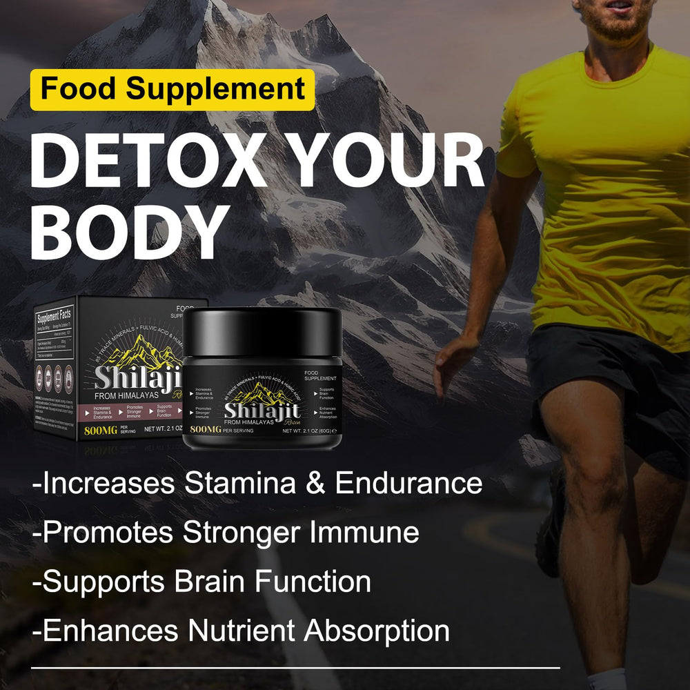 Product packaging for Shilajit Pure Himalayan Resin.