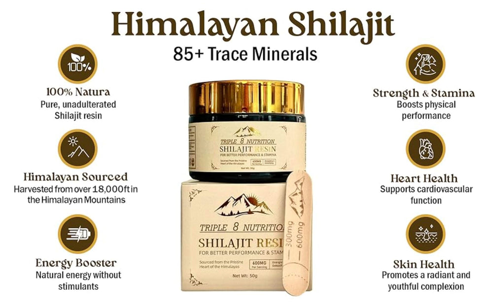 Shilajit Resin bottle in Miron glass packaging