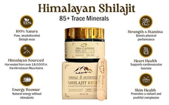 Shilajit Resin bottle in Miron glass packaging