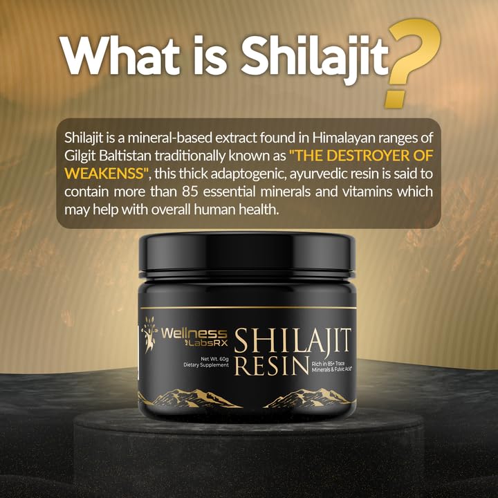 Close-up of Shilajit resin highlighting mineral richness and texture