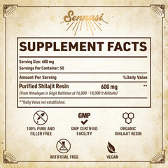 Shilajit resin with 85 minerals and fulvic acid