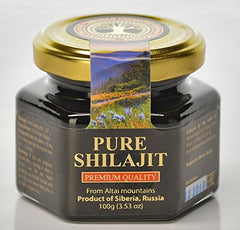 Close-up texture of Shilajit resin