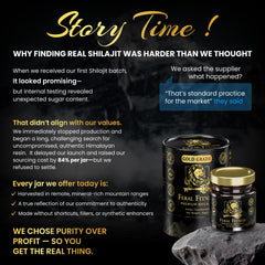 Shilajit resin dissolving in warm water