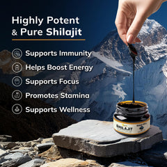 Premium measuring scoops for Shilajit resin dosage