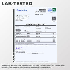 Stainless steel spoon included for measuring shilajit resin