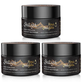 Gold-grade Shilajit resin in a glass jar