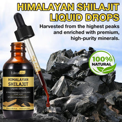 Quality and purity test imagery for Shilajit resin