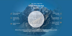 Usage and dosage illustration for Shilajit Resin