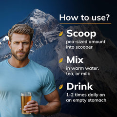 Vegan, natural Shilajit resin packaging