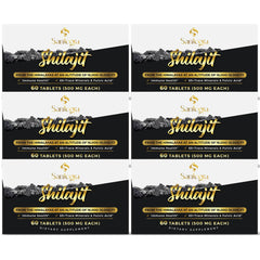 Bottle of 30,000 mg Shilajit tablets, 360-count