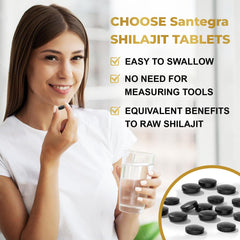 Shilajit tablets 500 mg each, display