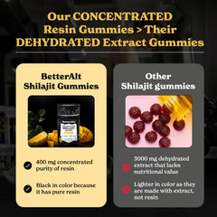 Shilajit Mango Gummies jar beside travel-friendly pouch