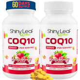 Front view of Shiny Leaf CoQ10 100mg Chewable tablets