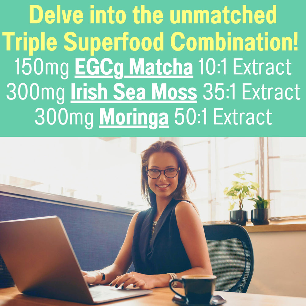 Chlorophyll and green-tea EGCG ingredients depicted on gummies
