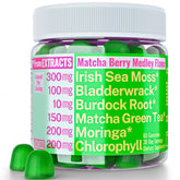 Gummy supplement featuring Moringa Oleifera and Irish Sea Moss with Matcha Berry Medley
