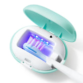 Blue Shmian mini toothbrush holder cleaner - front view