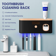 Close-up of USB power indicator on Shmian toothbrush sterilizer
