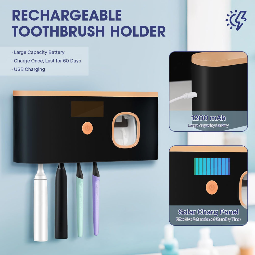 Compact portable toothbrush sterilizer suitable for travel