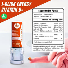 B complex vitamins including B12 and folic acid highlighted on label