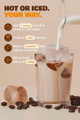 Nutrition note: 71 mg caffeine per serving