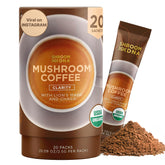 Main image: ShroomDNA mushroom coffee blend with Chaga and Lion's Mane