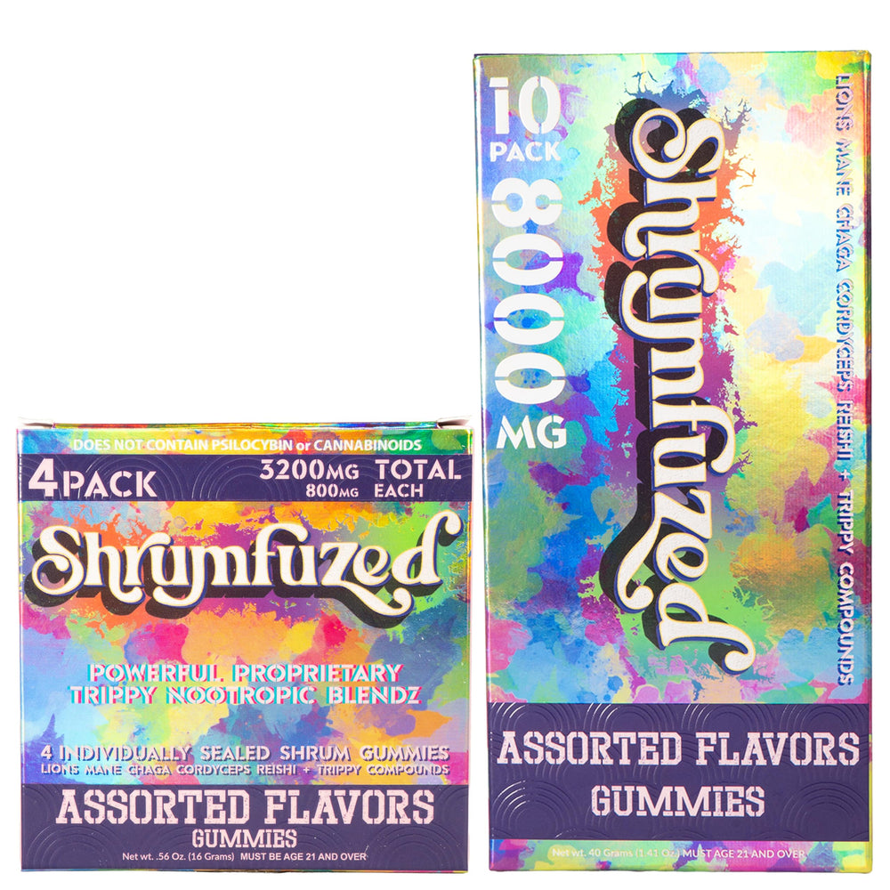 Bottle of Shrumfuzed Nootropic Gummies 8000mg