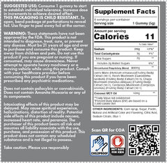 Tamper-evident, child-resistant packaging for Shrumfuzed gummies