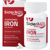 SiderAL Forte iron supplement bottle on white background