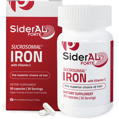 SiderAL Forte iron supplement bottle on white background