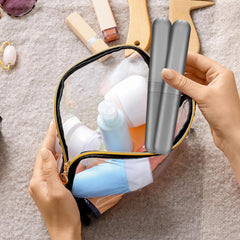 90 gray ABS plastic toothbrush travel cases bundled