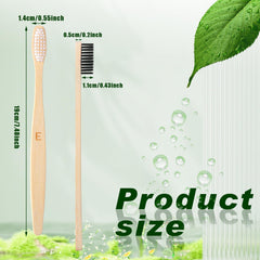 Individually wrapped bamboo toothbrushes ideal for travel