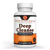Sigmaceutical 1 Day Colon Cleanse bottle with capsules for digestive balance.