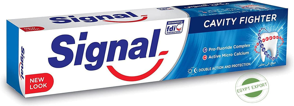 Toothpaste tube showing Pro Fluoride and Micro Calcium