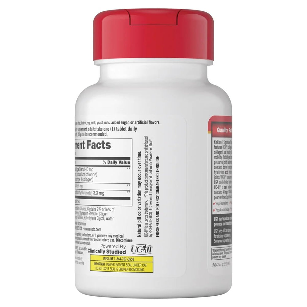 Ingredients list featuring Boron and Hyaluronic Acid