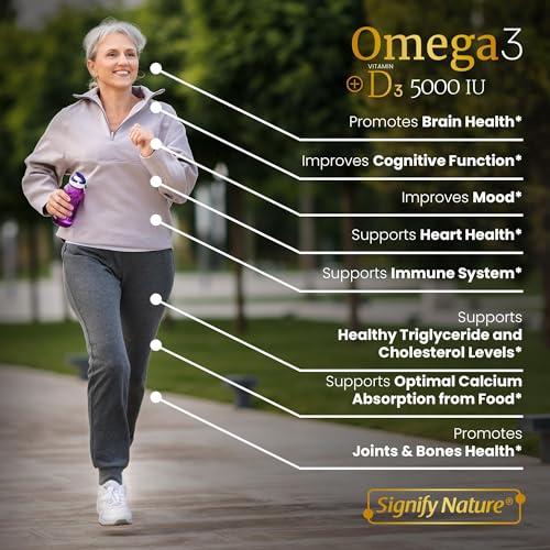Omega-3 softgels showing EPA and DHA details
