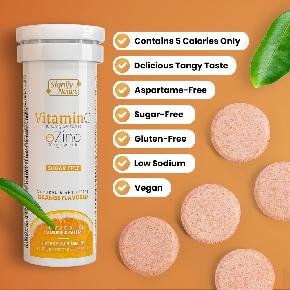 Sugar-free, aspartame-free, gluten-free vitamin C formula