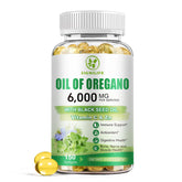 SIGNILIFE oregano and black seed oil softgel bottle with 6000mg formula