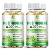 SIGNILIFE Oil of Oregano with Black Seed Oil bottle and softgels