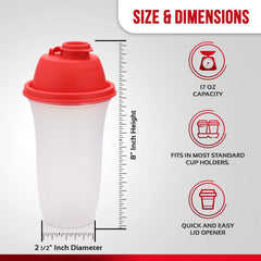 SIGNORA WARE shaker bottle with black lid, durable BPA-free bottle for meals.