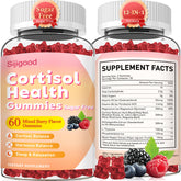 Bottle of Sijigood Cortisol Gummies Mixed Berry flavor