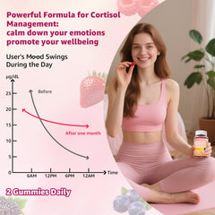 Lifestyle image conveying stress relief and cortisol balance