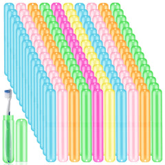 SIKEMAY 150-pack travel toothbrush holders set in assorted colors