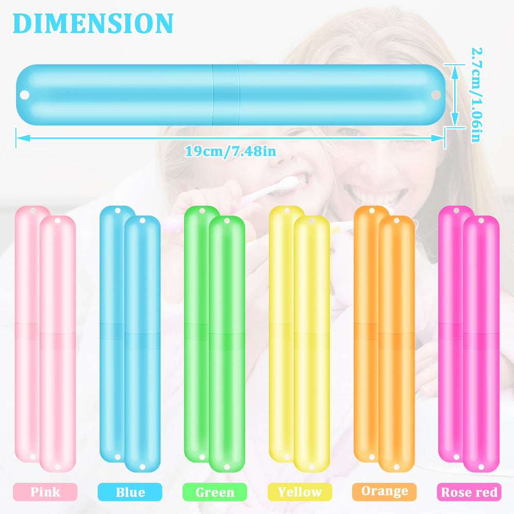 Blue toothbrush travel case with ventilation holes