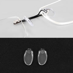 Soft Medical-Grade Silicone Nose Pads for Silhouette Frameless Glasses