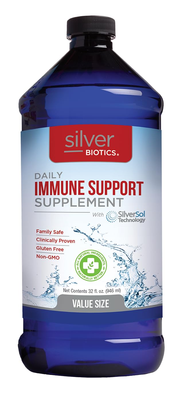 Silver Biotics 32 oz bottle - front view